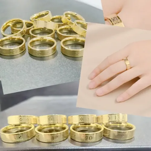 RTM768 520 Love Symbol Stainless Steel Couple Rings Perfect Pair Jewelry