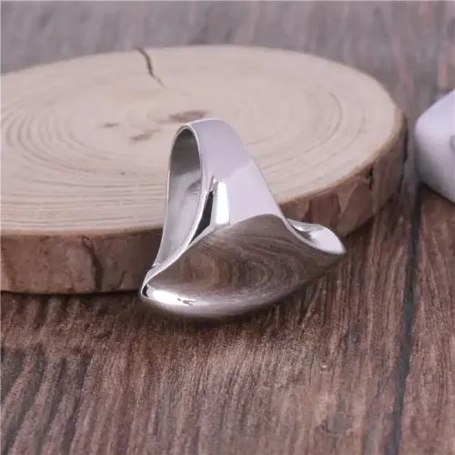 RTM341 Unique Women's Titanium Steel Ring Special-Shaped Stainless Steel Jewelry