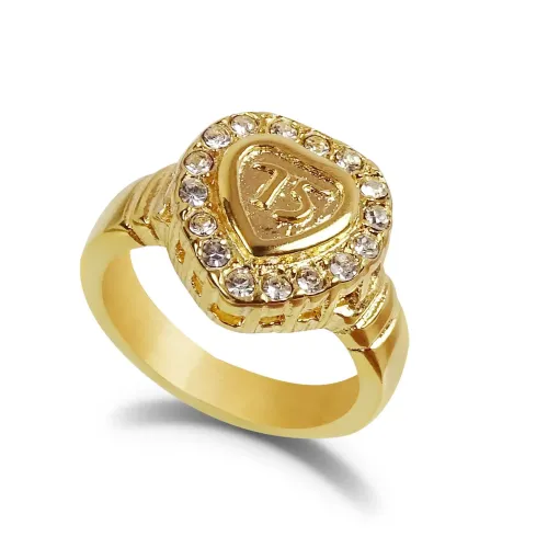 RTM422 Diamond Titanium Steel Ring No. 15 Geometric Stainless Steel Women's Jewelry