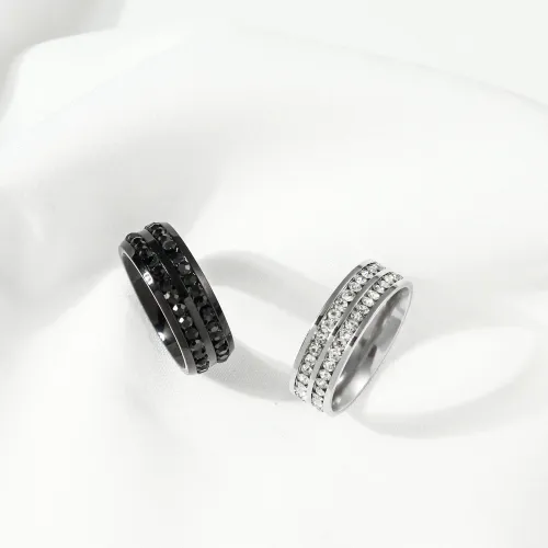 RTM2226 Stainless Steel Baby Breath Ring Unisex DIY Jewelry Piece for Men & Women