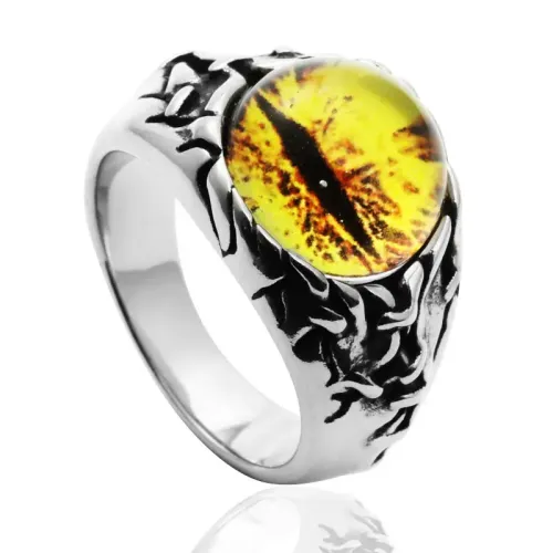 RTM2066 Stainless Steel God Eye Ring Unique Men's Fashion Jewelry Accessory