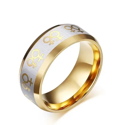 RTM53 Titanium Steel Ring for Women Elegant Girlfriend's Stainless Steel Jewelry