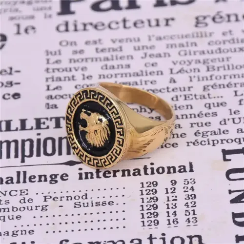 RTM298 Men's Titanium Stainless Steel Ring Durable Fashion Jewelry for Him