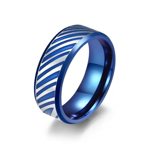 RTM1054 Sleek Twill Men's Ring Premium Stainless Steel Fashion Accessory
