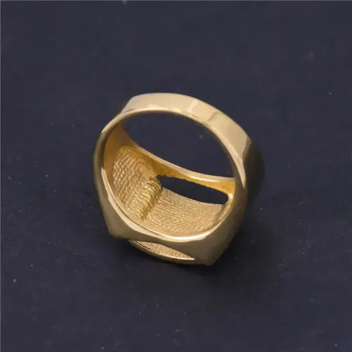 RTM227 Men's Festive Diamond-Encrusted Titanium Stainless Steel Ring Luxury Band