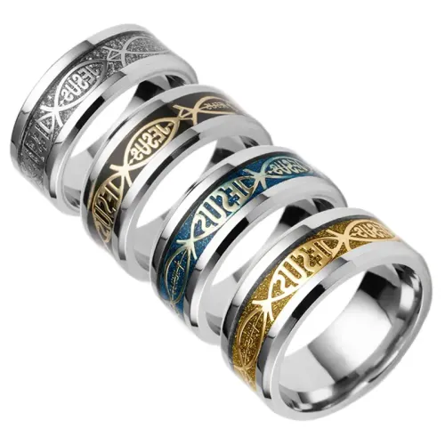 RTM1182 Stainless Steel Rings Halloween,Easter,Christmas Ornament Jewelry