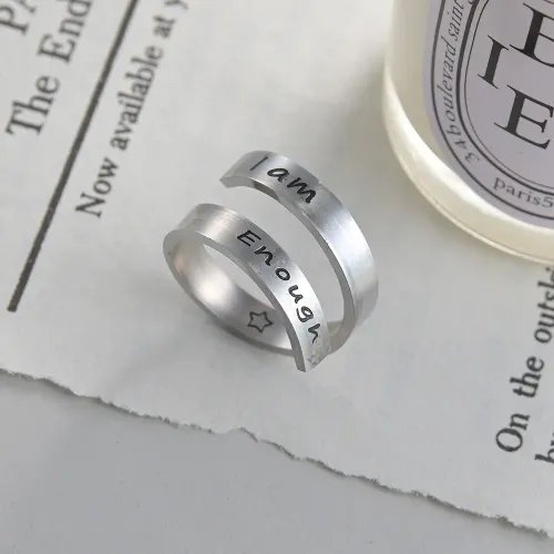 RTM1306 Fade-Resistant Open Ring Durable Stainless Steel Jewelry for All