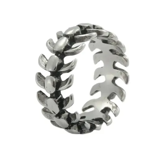 RTM1820 Stainless Steel Centipede spine Ring Unique Animal Jewelry for Men