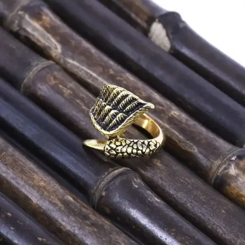 RTM439 Eagle Claw Wings Ring Titanium Stainless Steel Literary Jewelry