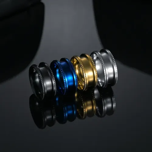 RTM1247 DIY Custom Jewelry Kit: Embossed Stainless Steel Ring Materials & Accessories