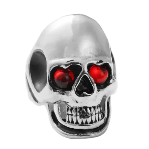 RTM1515 Glossy Skull Ring Punk Style Stainless Steel Jewelry for Men
