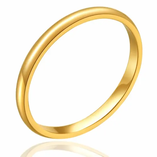 RTM1910 Elegant Chinese Tungsten Gold Women's Ring Shiny Steel Round Jewelry