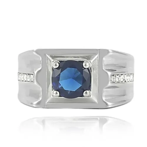 RTM1667 Women's Multicolor Gemstone Ring Stainless Steel Fashion Accessory