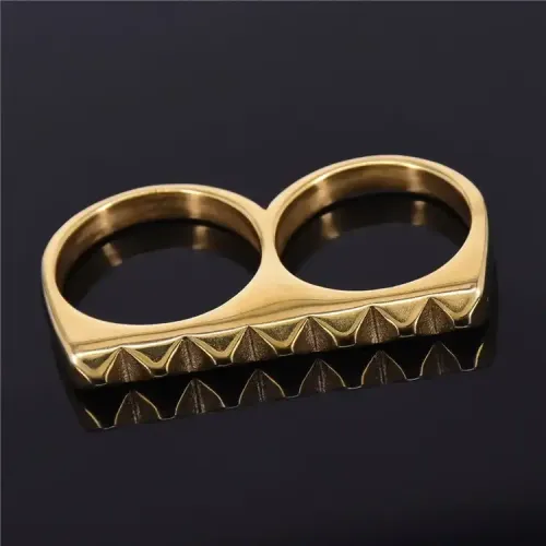 RTM325 Unisex Self-Defense Ring Durable Stainless Steel Safety Jewelry for Men Women