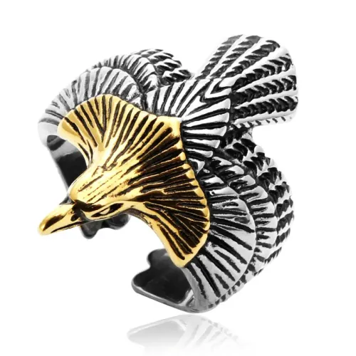 RTM2072 Eagle Ring in Stainless Steel Durable Men's Fashion Jewelry