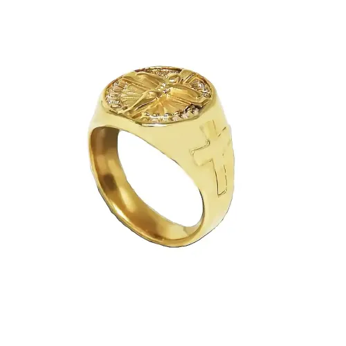 RTM263 Men's Luxury Titanium Steel Ring Durable Jewelry for the Modern Man