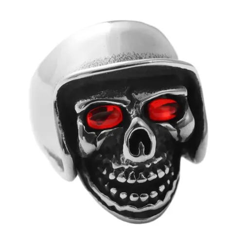 RTM1759 Multicolor Stainless Steel Skull Ring Punk Style Jewelry for Men
