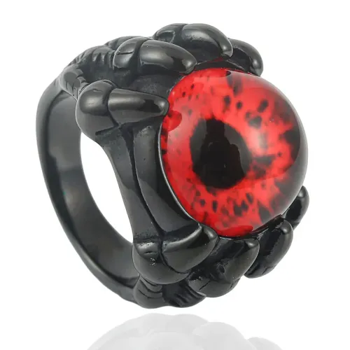 RTM2073 Big Eyes Dragon Claw Ring Stainless Steel Fashion Accessory for Men