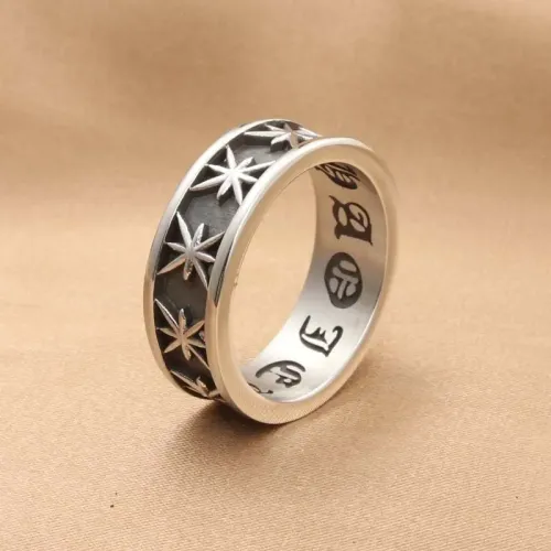 RTM1521 Starry Sky Octagonal Ring Stainless Steel Jewelry for Trendsetters