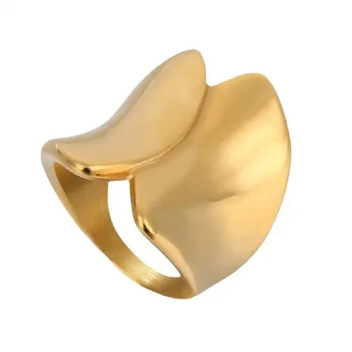 RTM460 Geometric Titanium Steel Ring Women's Stainless Steel Fashion Jewelry