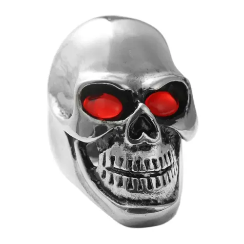 RTM1753 Glossy Skull Ring Punk Stainless Steel Jewelry for Men