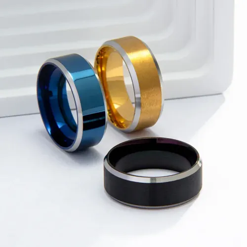 RTM1148 Elegant Men's Stainless Steel Ring Fashion Jewelry Style Accessory