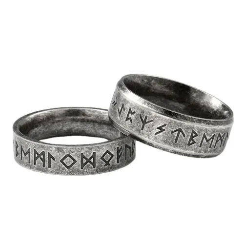 RTM2312 Nordic Viking engrave Ring Unisex Stainless Steel Jewelry for Men & Women