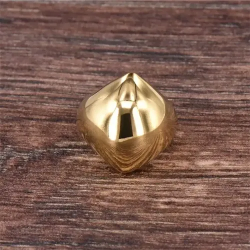 RTM306 Geometric Stainless Steel Full Ring Unisex Bare Band for Men Women