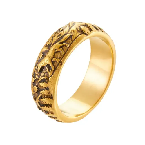 RTM2200 Viking Timber Wolf Ring Stainless Steel Men's Animal Jewelry