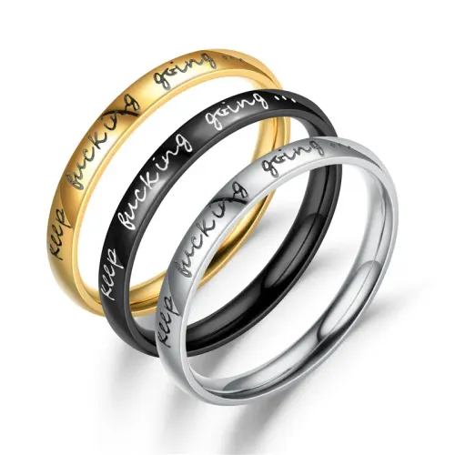 RTM2746 Exquisite Inspirational Dual Ball Ring Empowerment Jewelry