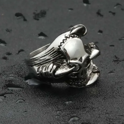 RTM1999 Devil Claw Skull Ring Punk Style Stainless Steel Jewelry for Men