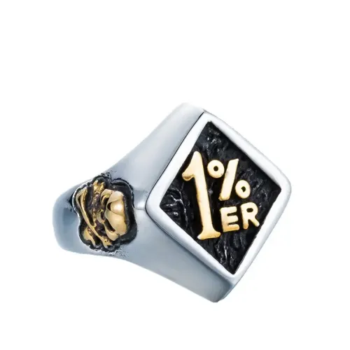 RTM2362 1% Club Men's Hand Ring Premium Stainless Steel Biker Jewelry