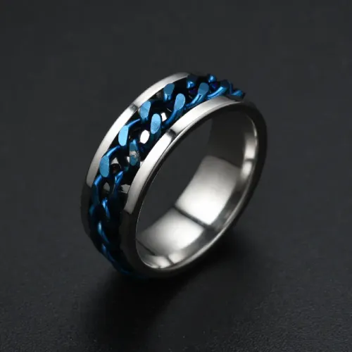 RTM2655 Innovative Men's Stainless Steel Ring with Rotatable Beer Bottle Opener Stylish & Functional