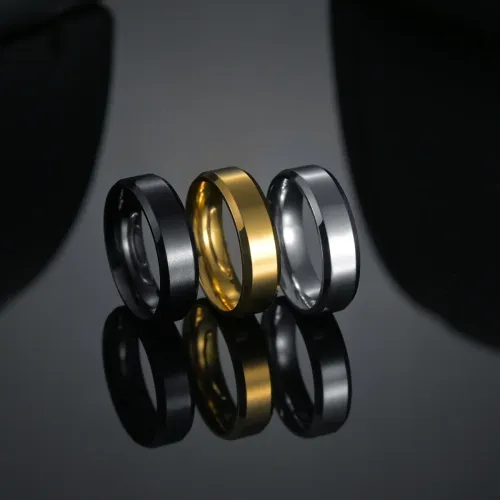 RTM1140 6MM Stainless Steel Ring for Men Durable & Stylish Male Jewelry