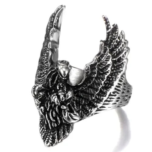 RTM528 Eagle Men's Ring Titanium Stainless Steel Jewelry for Men