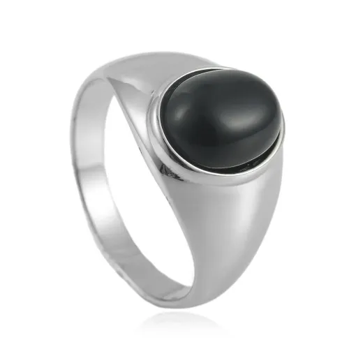 RTM1600 Multicolor Stone Punk Ring for Men Stainless Steel Flower Design