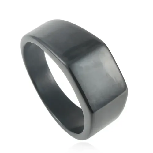 RTM1656 Unisex Stainless Steel Square Ring Stylish Accessory for Men & Women