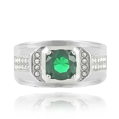 RTM1666 Women's Multicolor Gemstone Ring Stainless Steel Fashion Jewelry