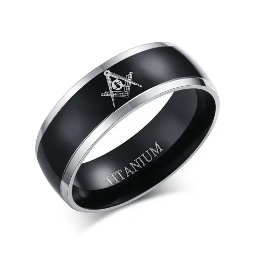 RTM108 Men's Titanium Rings Durable Titanium Jewelry for Men