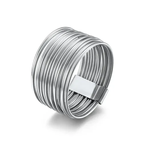 RTM1074 Luxurious 18K Gold Multi-Men Stainless Steel Ring Elegant Jewelry