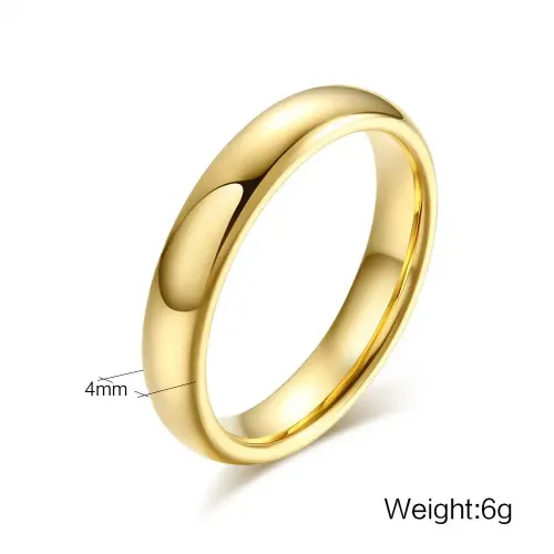 RTM177 Couple's Tungsten Steel Ring Durable Jewelry for Partners