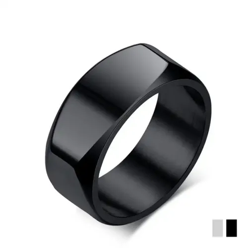 RTM39 8MM Titanium Steel Men's Ring Engravable Bare Body Band