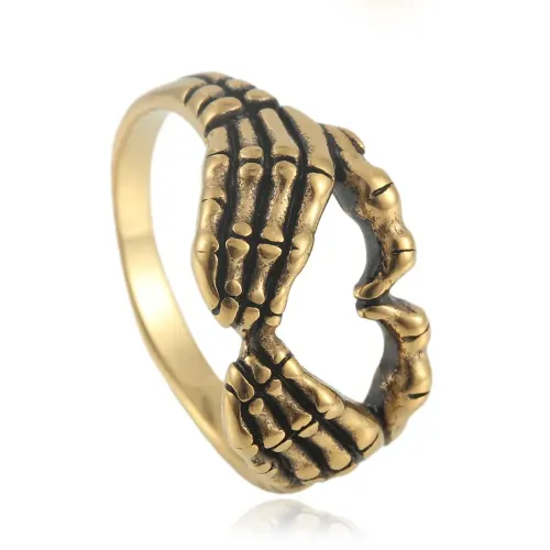 RTM1616 Finger Ring Stainless Steel Hand-Crafted Men's Jewelry