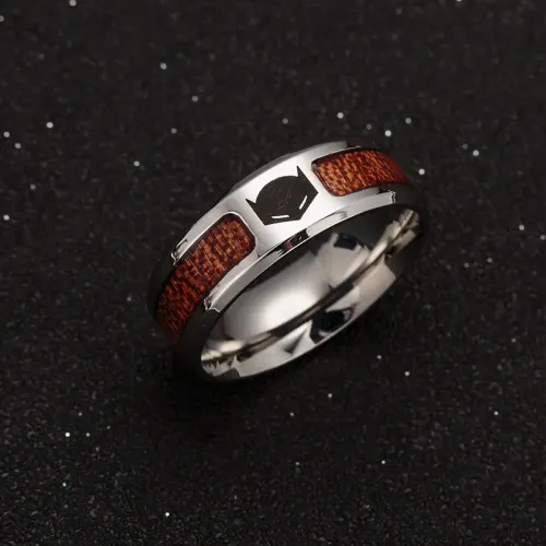 RTM1441 Elegant Half Circle Wood Grain Ring Unique Jewelry Accessory for All
