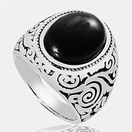 RTM1535 Punk Style Temporary Stainless Steel Ring Edgy Fashion Accessory