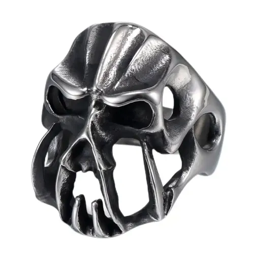 RTM576 Titanium Steel Men's Ring Alternative Monster Movie TV Accessory