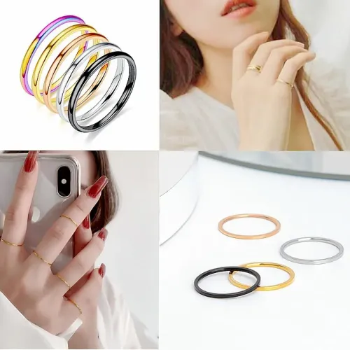 RTM1042 Ultra-Fine Stainless Steel Women's Tail Ring Sleek & Elegant Design