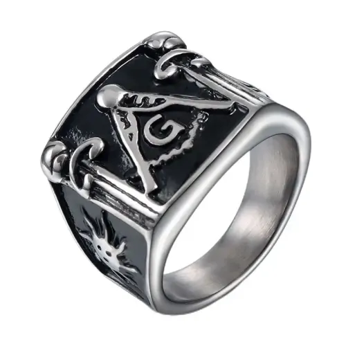 RTM574 Men's Titanium Steel Ring Durable Stainless Cast Fashion Band