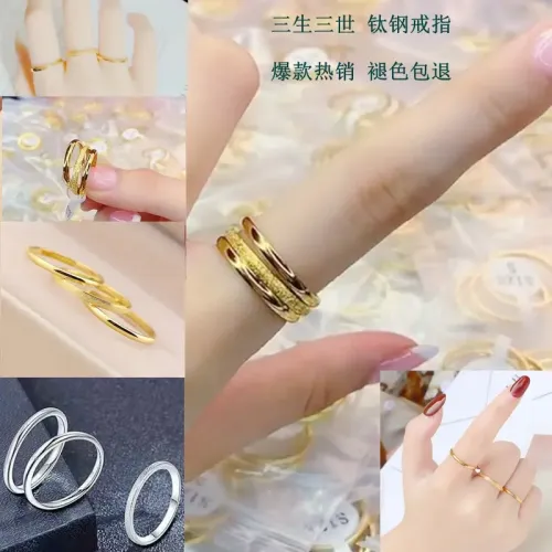 RTM1045 Sansheng Sanshi Inspired Stainless Steel Tail Rings for Women Bulk Order