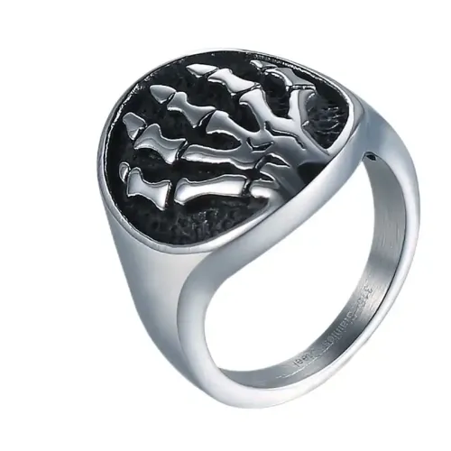 RTM652 Ghost Hand Ring Stainless Steel Punk Jewelry with Religious Totem